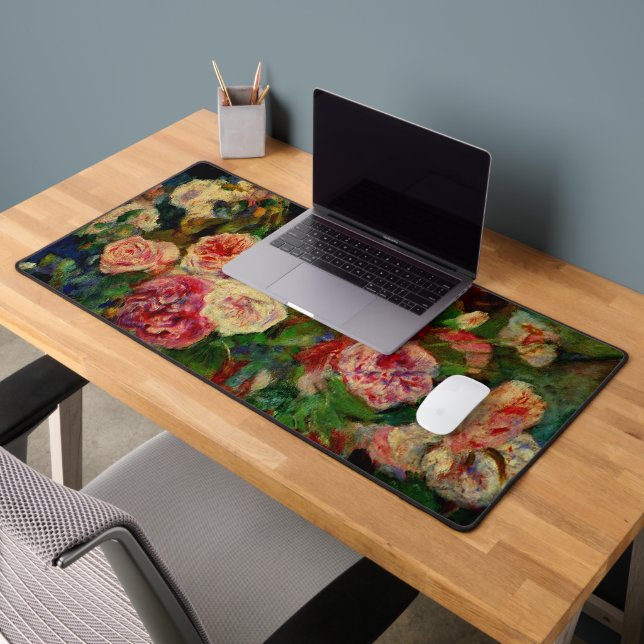 Renoir - Roses Desk Mat (Office 2)