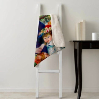 Renoir’s Mother and Child Sherpa Blanket