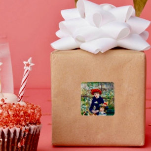 Renoir’s Mother and Child Square Sticker