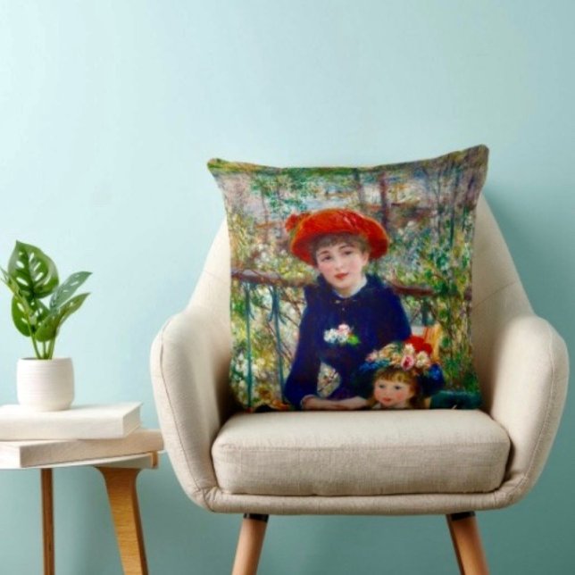 Renoir’s Mother and Child Throw Pillow   (Cozy throw pillow that reminds Mom she’s loved—perfect Mother’s Day home accent.)