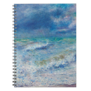 Renoir Seascape. Blue nautical impressionism. Sea Notebook
