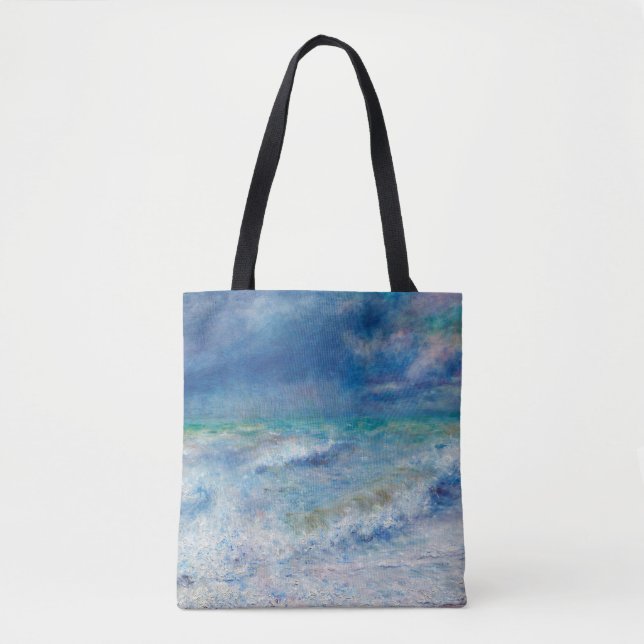 Renoir Seascape. Blue nautical impressionism. Sea Tote Bag (Front)