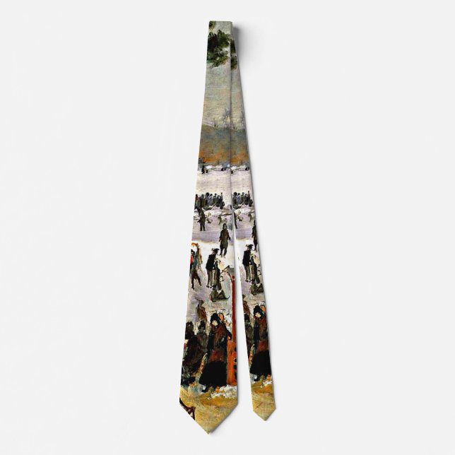 Renoir - Skaters in the Bois de Boulogne-1868 Tie (Front)
