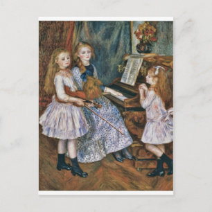 Renoir The Daughters of Catulle Mendès Postcard