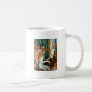 Renoir Two Girls at the Piano Print Music Fine Art Coffee Mug