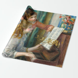 Renoir Two Girls at the Piano Print Music Fine Art Wrapping Paper
