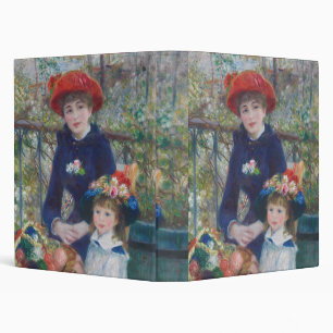 Renoir Two Sisters Terrace French Impressionism Binder