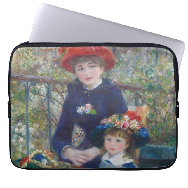 Renoir Two Sisters Terrace French Impressionism  Laptop Sleeve (Front)