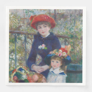 Renoir Two Sisters Terrace French Impressionism  Napkin