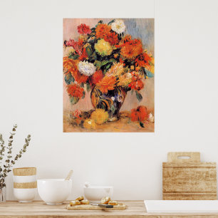 Renoir - Vase of Flowers, 1884, Poster