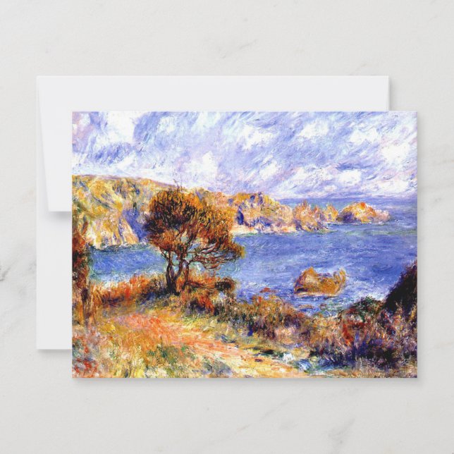 Renoir - View at Guernsey, famous painting Card (Front)