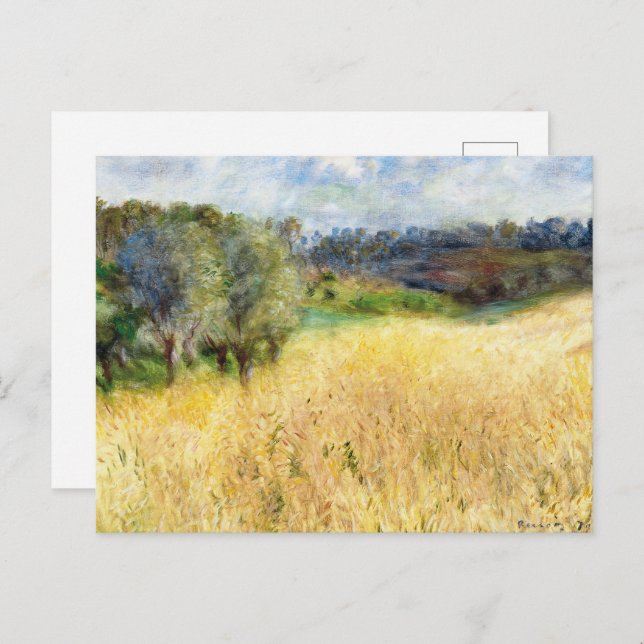 Renoir - Wheat field Fine Art Postcard (Front/Back)