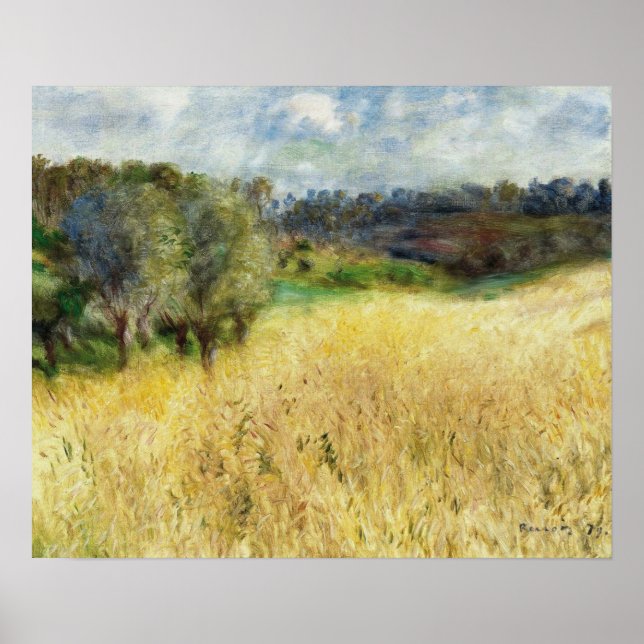 Renoir - Wheatfield 1879 Poster (Front)