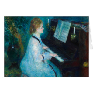 Renoir Woman at the Piano Vintage Impressionist