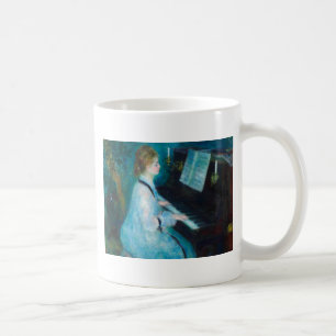 Renoir Woman at the Piano Vintage Impressionist  Coffee Mug