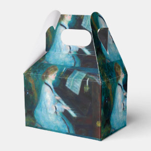 Renoir Woman at the Piano Vintage Impressionist Favor Box