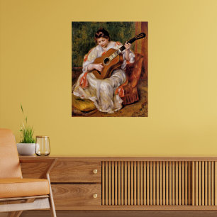 Renoir - Woman Playing the Guitar, Poster