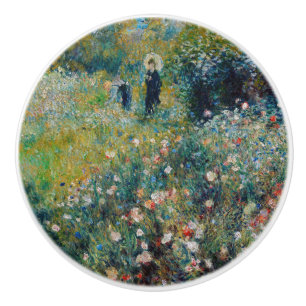 Renoir - Woman with a Parasol in a Garden Ceramic Knob