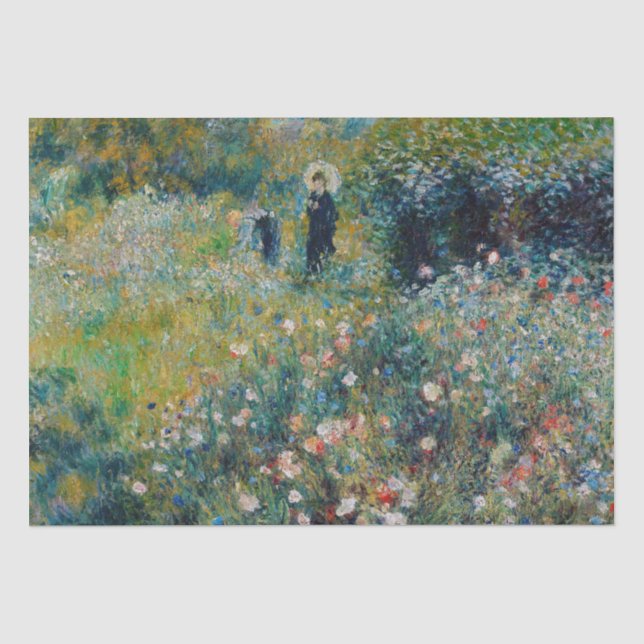 Renoir - Woman with a Parasol in a Garden Tissue Paper (Front)