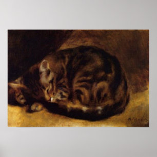 Renoir's A Sleeping Cat Poster