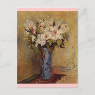 Renoir's A Vase of Lilacs and Roses Postcard