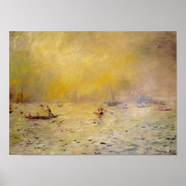Renoir's A View of Venice Fog Poster (Front)