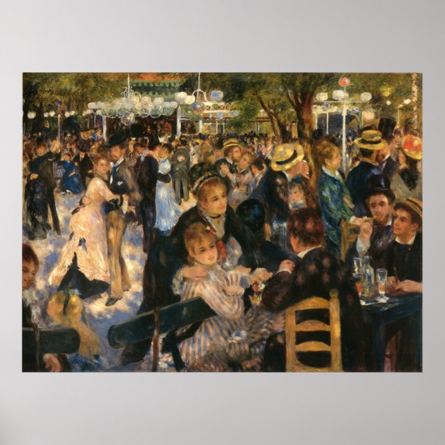 Renoir's Bal du   de la Galette (1876) Poster (Front)