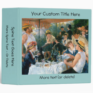 Renoir's Luncheon of the Boating Party (1881) Binder