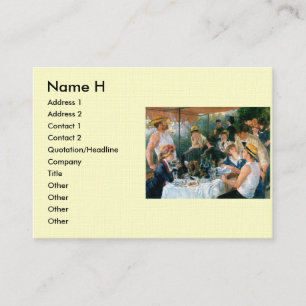 Renoir's Luncheon of the Boating Party (1881) Business Card