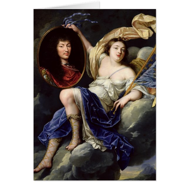 Renommée présentant un portrait de Louis XIV (Devant)