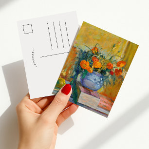 Renoncules au Vase Bleu   Pierre Bonnard Postcard