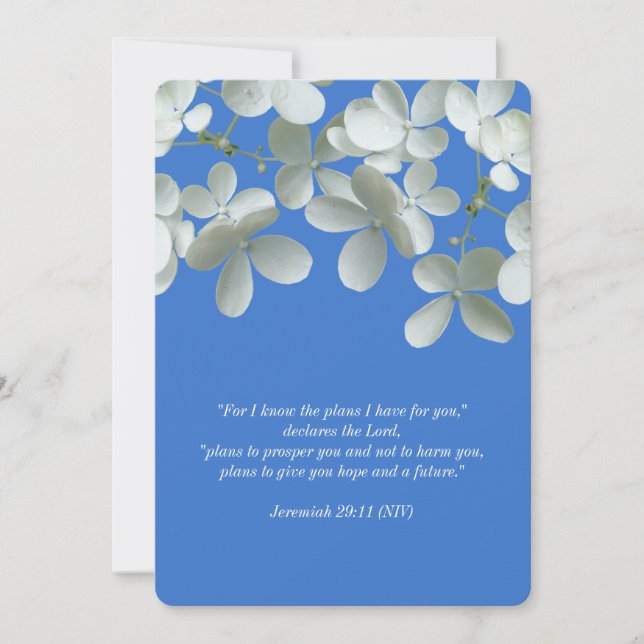 Renouveler les vaches Invitations florales bleues  (Devant)