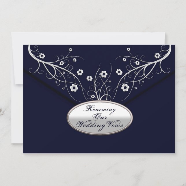 Renouveler les voeux des Mariages - Invitations -  (Devant)