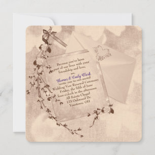 Renouvellement de vœux de mariage invitation style