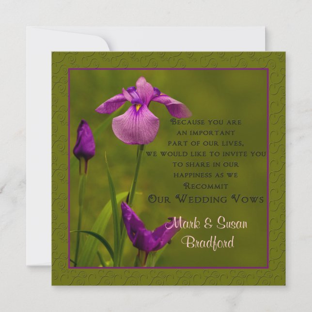 Renouvellement des avis de mariage - Invitations - (Devant)