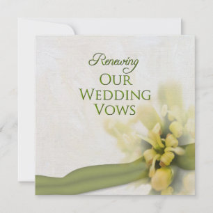Renouvellement des voeux Mariages - Invitation - F