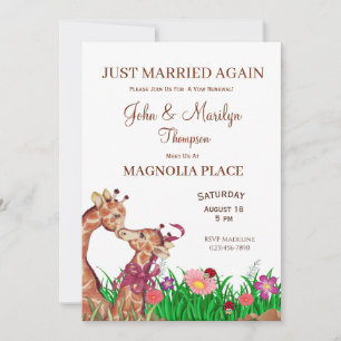 Renouvellement du Mariage mignon - Invitations