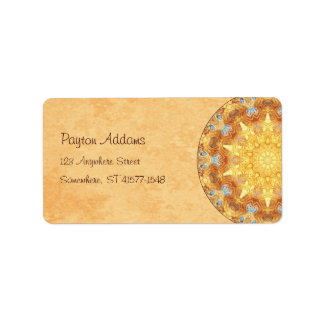 Renouvellement Étiquette de adresse Mandala
