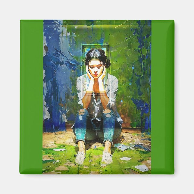 Renovation Blues Magnet (Front)