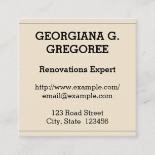 Rénovations à l'ancienne Carte de visite expert