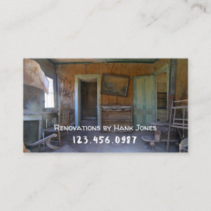 Renovations Old Home Custom Business Card Template