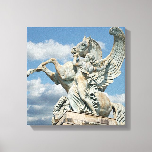 Renown Holding Back Pegasus Canvas Print (Front)