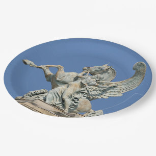 Renown Holding Back Pegasus Paper Plate