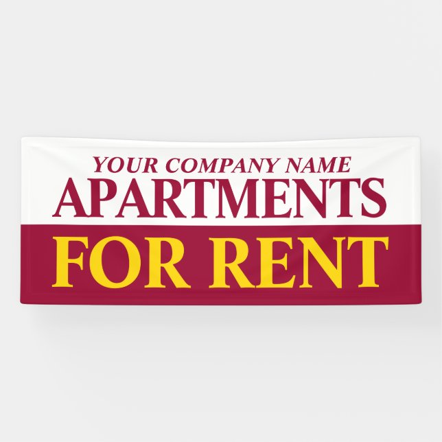 Rental business to rent signage banner (Horizontal)