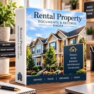 Rental Property Documents & Records Landlord Binder