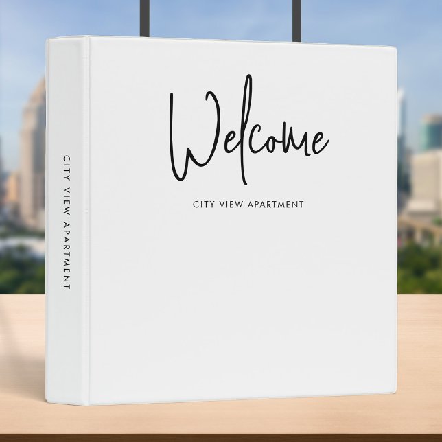 Rental Property Modern Script Minimalist Welcome Binder (Creator Uploaded)