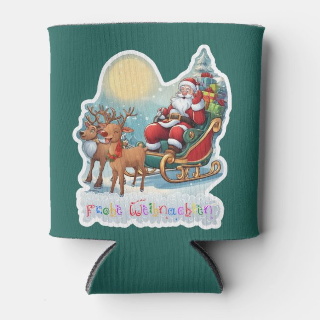 Rentierschlitten mit Rudi -  Can Cooler (Front)