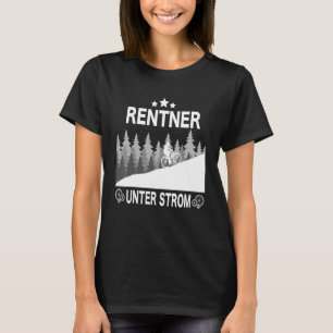 Rentner Unter Strom Ebike Saying Mountain Bike Mot T-Shirt