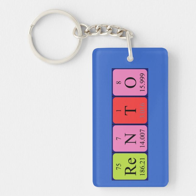 Rento periodic table name keyring (Front)
