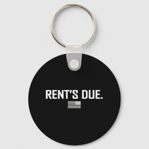 Rent's Due Work Hard Bodybuilder Weightlifting T S Keychain